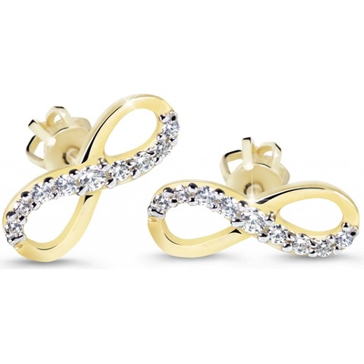 Cutie Diamonds ze žlutého zlata s brilianty ve tvaru nekonečna DZ60149-30-00-X-1
