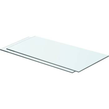 Image 1 of vidaXL Рафтове, 2 бр, панели прозрачно стъкло, 60x25 см (3051565)