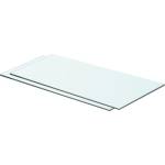 vidaXL Рафтове, 2 бр, панели прозрачно стъкло, 60x25 см (3051565)