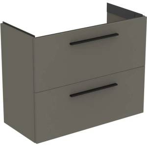 Ideal Standard i. life S стенен шкаф с 2 чекмеджета, сив, 80 см (T5295NG)