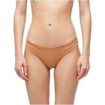 SUNDEK Vega fixed waist briefs in doubled fabric bikini bottom - Orange (Earth)