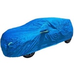 Carmart Покривало за кола ватирано отвътре, с цип за шофьорската врата и джобове за огледала 572x183x122cm - размер XXL - Синьо