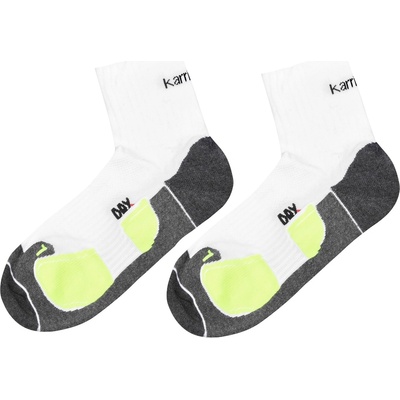 Karrimor Мъжки чорапи Karrimor Dri Skin 2 Pack Running Socks Mens - White/Fluo