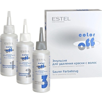 Estel Emulze pro odstranění barvy 3 x120 ml černé
