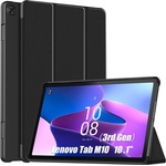Gigapack Lenovo Tab M10 GIGAPACK калъф за поставяне, кожен ефект, активен FLIP, държач за настолен компютър, ЧЕРЕН GP-133794 (GP-133794)