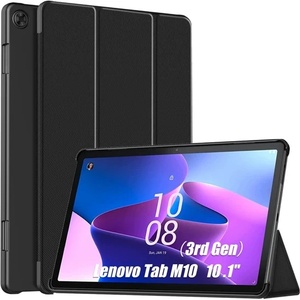 Gigapack Lenovo Tab M10 GIGAPACK калъф за поставяне, кожен ефект, активен FLIP, държач за настолен компютър, ЧЕРЕН GP-133794 (GP-133794)
