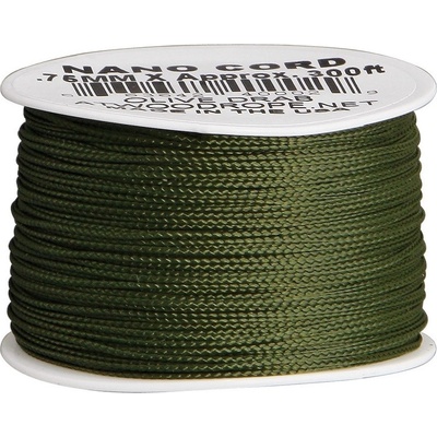 Šňůra NANO nylon PARACORD ø 0,75 mm / 90 m ZELENÁ