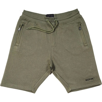 Sonik Kraťasy Green Fleece Shorts – Zboží Dáma