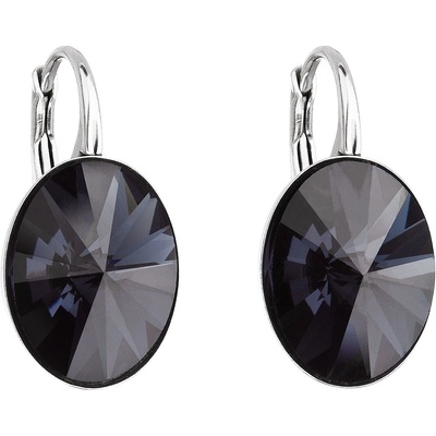 Pavona visací s krystaly Swarovski černý ovál 31275.3