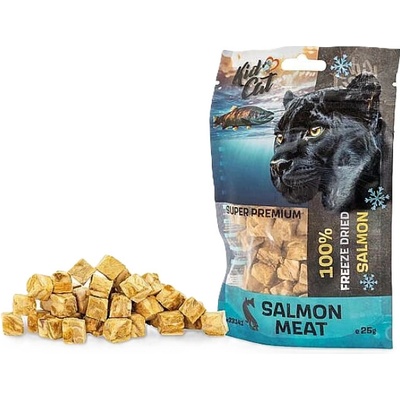 Kid Cat Super Premium 100% Mrazom sušené mäso z lososa pre mačky 25 g