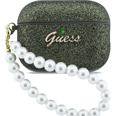 Guess Glitter Pearl Strap кейс за AirPods Pro 3 khaki (GUAP3GLGPSA)