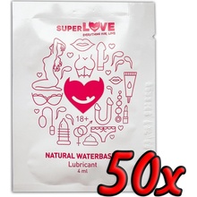 SuperLove Natural Waterbased Lubricant 4 ml 50 pack