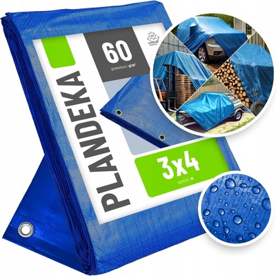 Wimar plachta 4 x 3 m 55 g/m² modrá