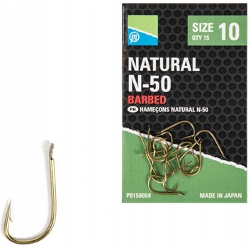 Preston Natural N-50 Hooks veľ.8 15 ks