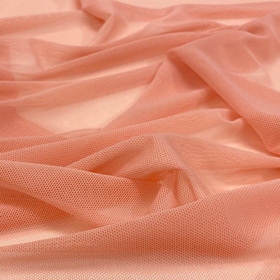Elastick tyl VAPOR, světle lososový, š.140