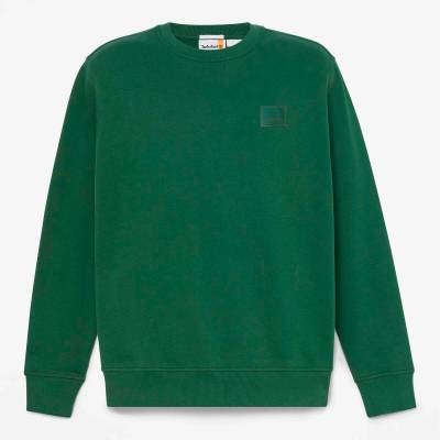 Timberland Мъжки пуловер Timberland Silicon Badge (LB) Crew Neck Jumper - Pineneedle (017-4412-0213)