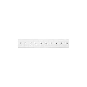 Phoenix Marker for rail fittings, description ZB 6 numbered from 1-10 color white /10pcs. /