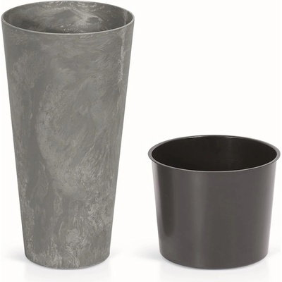 Prosperplast Tubus Slim Beton Effect plastový 25 cm DTUS250E-425U marengo