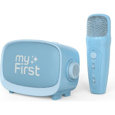 Reproduktor Mikrofon Sada 2 v 1 Karaoke na Bluetooth AUX MicroSD pro dítě