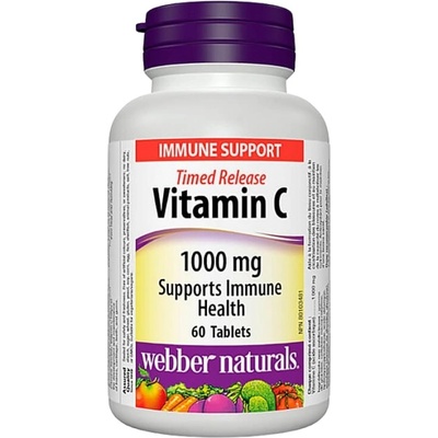 Webber Naturals Vitamin C 1000 mg | Timed Release [60 Таблетки]