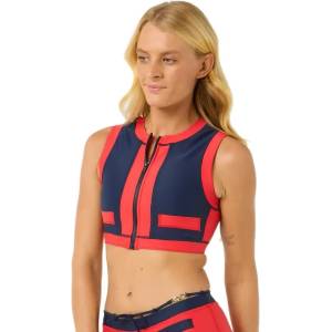 Rip Curl Coco Vest bikini top - Blue (Red/Dark Blue)
