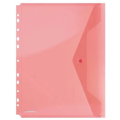DONAU Калъф за документи a4, pp, патент, с щипка, donau, червен 8540001pl-04 (8540001pl-04)