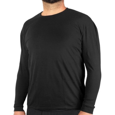 Triko s dlouhým rukávem černý