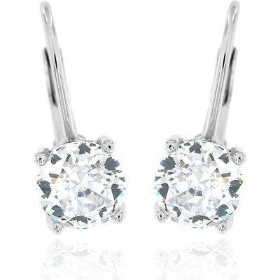 Zlatnictví U Kostela dámské náušnice s bílým kamínkem 1720b