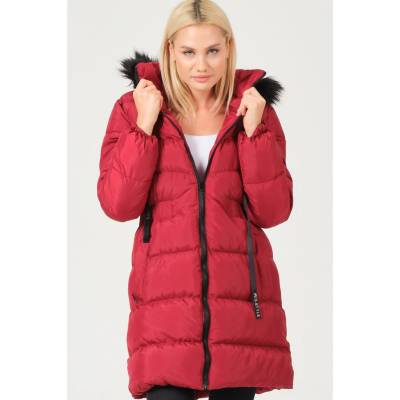 Dewberry Z6764 ladies coat fuchsiová