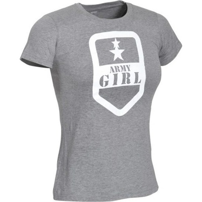 Reintex dámske bavlnené tričko s potlačou ARMY GIRL OLIVA