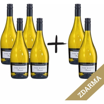 Borgomori Frizzante Bianco Jubilée Cuvée Cuvée 10,5% 6 x 0,75 l (holá láhev)