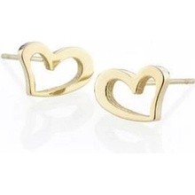 Storm náušnice Heart Earrings Gold 9980695/GD