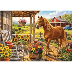 Trefl - Puzzle Horse on the farm - 1 000 piese