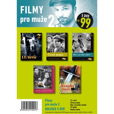 Filmy pro muže 2. - 5 DVD pošetka