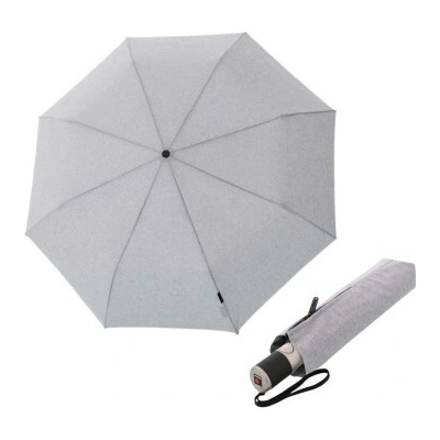 Knirps T.200 Medium Duomatic Melange grey elegantní plně automatický deštník