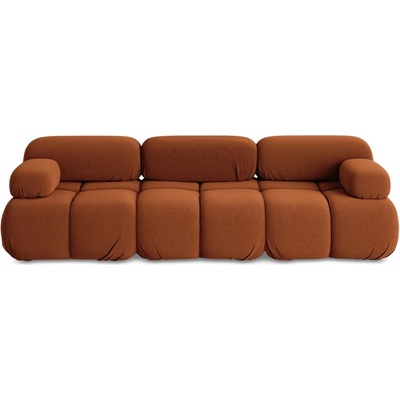 makamii Оранжев кадифен модулен диван 285 cm Lokua - Makamii (LOKUA_3S_1_P1_C11)