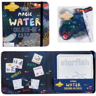Floss and Rock Детски карти за оцветяване Floss and Rock Magic Water - Подводен свят (38P3414)