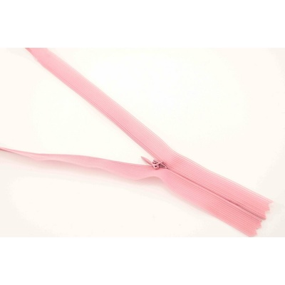 Nedeliteľný skrytý zips (3mm) rôzne farby - dĺžka 18 cm - 60 cm 18 cm Svetlá staroružová