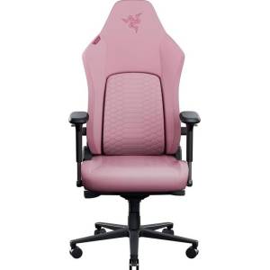 Razer Геймърски стол Razer Iskur V2 NewGen (RZ38-04900900-R3G1), до 136kg, изкуствена кожа, метална рамка, регулируеми подлакътници, регулируема облегалка, лумбална опора, розов (RZ38-04900900-R3G1)