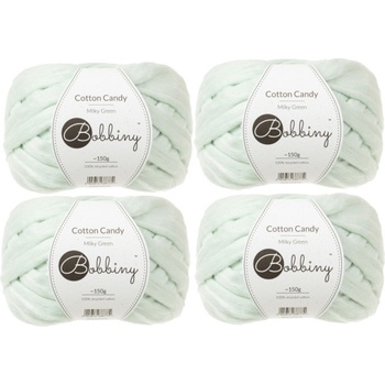 Bobbiny Cotton Candy Milky Green Плетива прежда (CT-Z002)