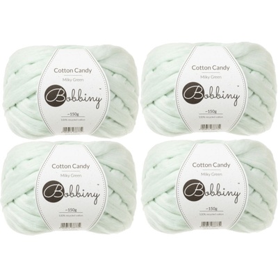Bobbiny Cotton Candy Milky Green Плетива прежда (CT-Z002)