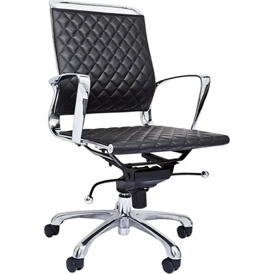 RFG Работен стол RFG Ell W, екокожа, черна седалка, черна облегалка (ON4010120263)