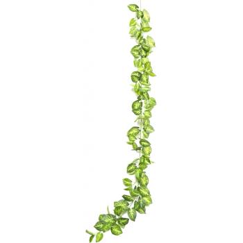 Umělá girlanda Taro Araceae zelená 190 cm