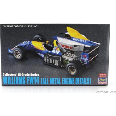 Hasegawa Williams F1 Fw14b Renault N 5 World Champion Season 1992 Nigel Mansell All Metal Engine Datails 1:24