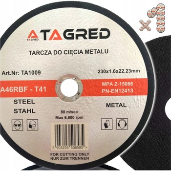 Tagred Kotúč na rezanie 230 x 22,2 x 1,6 mm TA1009