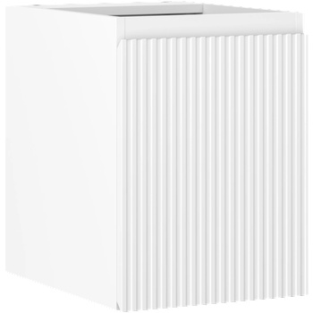 Mexen Rivel шкаф за мивка в банята 35 см, 1 врата, набразден, бял мат (91A21-03547-1-BF01)