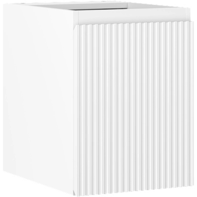 Mexen Rivel шкаф за мивка в банята 35 см, 1 врата, набразден, бял мат (91A21-03547-1-BF01)