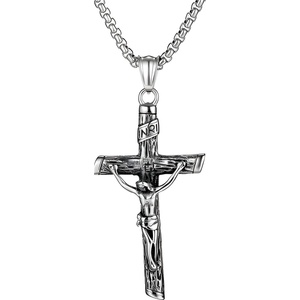 HARAHU Колие Inri - Сребърно KP22839