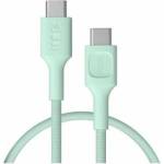 GREENCELL USB-C Cable 0.3m 100W Greencell PowerStream Fast Charging PD Mint Green