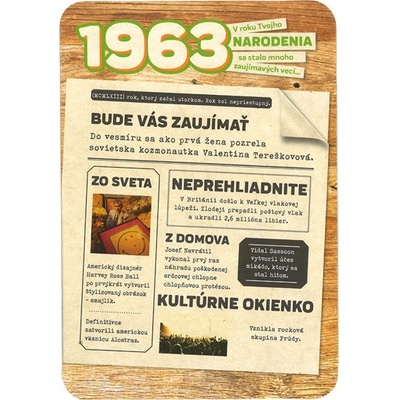 Blahoželanie 1963 - slovensky